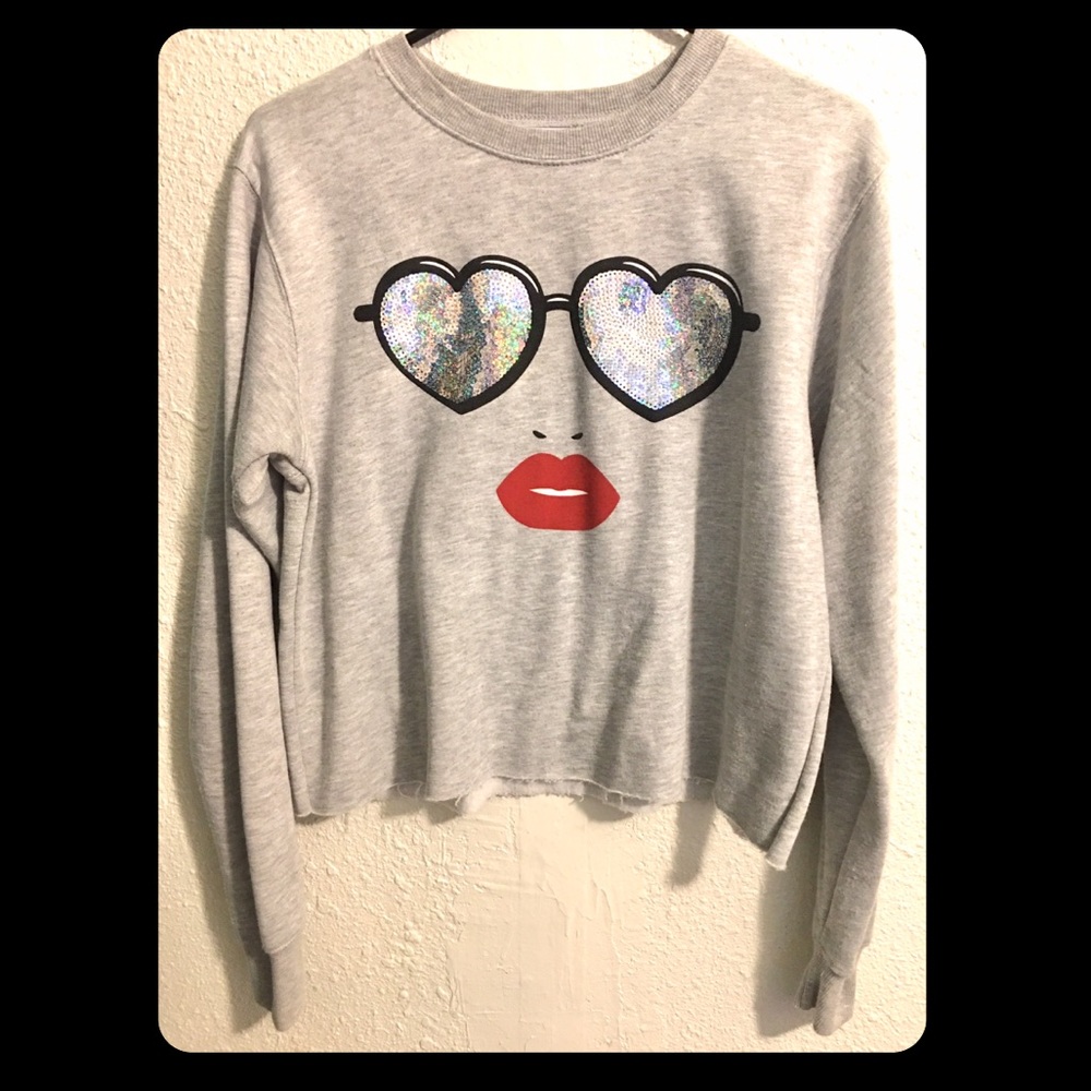 Mighty Fine Gray long sleeve Shirt